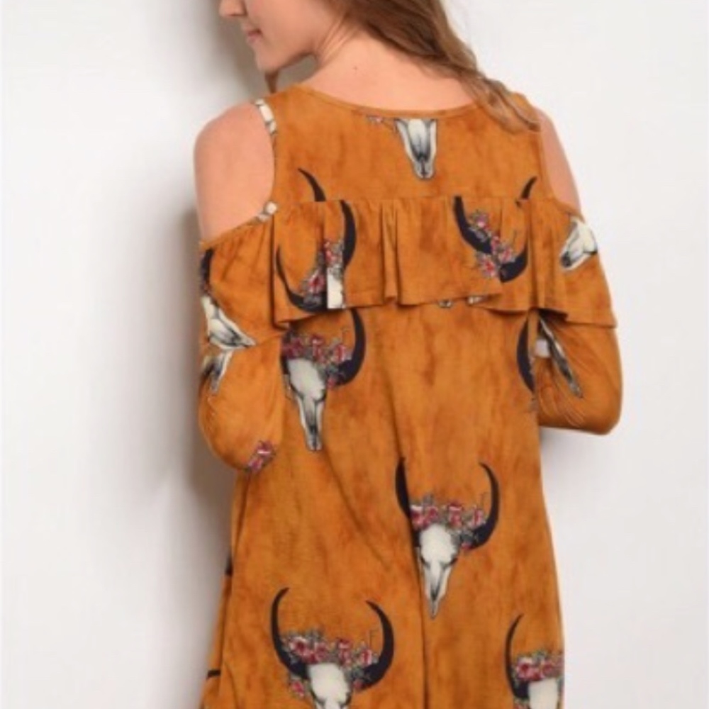 New Rustic Boho Dress Sz Large Left - Picture 3 of 3